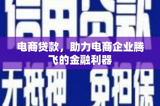 特克斯电商贷款，助力电商企业腾飞的金融利器