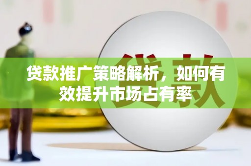 迭部贷款推广策略解析，如何有效提升市场占有率