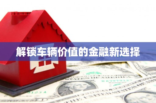 科尔沁解锁车辆价值的金融新选择