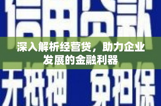 米脂深入解析经营贷，助力企业发展的金融利器
