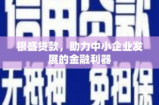 淡水银盛贷款，助力中小企业发展的金融利器