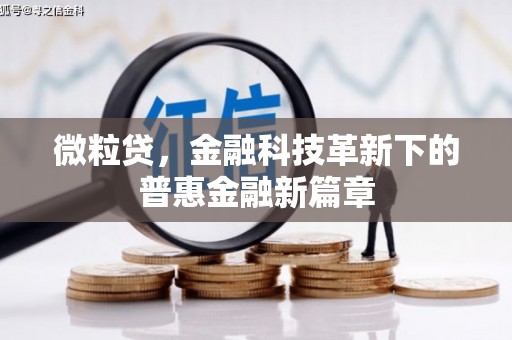 宁明微粒贷，金融科技革新下的普惠金融新篇章