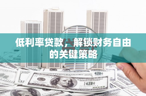 始兴低利率贷款，解锁财务自由的关键策略