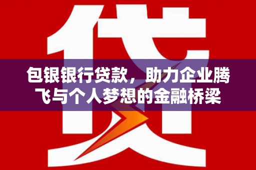 仁和包银银行贷款，助力企业腾飞与个人梦想的金融桥梁