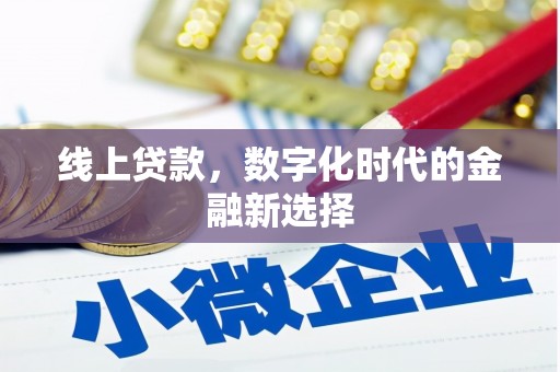 枋山线上贷款，数字化时代的金融新选择