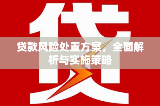 五结贷款风险处置方案，全面解析与实施策略